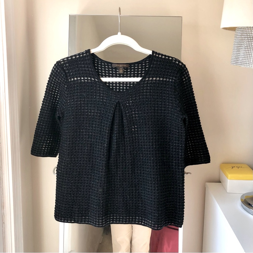 🤩💯 SzS Louis Vuitton knit sweater with metallic threads